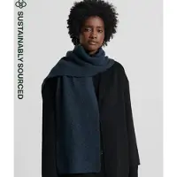 Superdry Luxe Sjaal Blauw Grootte: 1SIZE