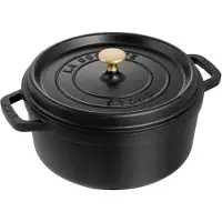 Staub Ronde Cocotte 30 cm - zwart 8,35 l