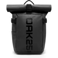 OAK25 Rugzak 'LumoSense Rolltop Lite' zwart