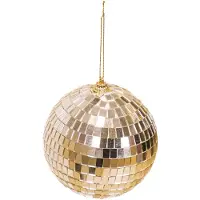 House Vitamin Christmas decoration christmas hanger discoball foam gold 15x15x15cm