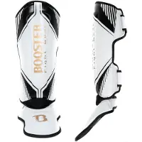 Booster Kickboks Scheenbeschermers Bangkok - WIT/GOUD/ZWART - MAAT L