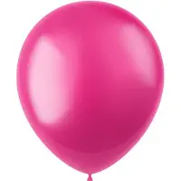 Folat - ballonnen Radiant Fuchsia Pink Metallic 33 cm - 10 stuks