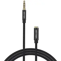 Vention Gevlochten 3,5 mm mini-jack TRRS verlengkabel, 5 meter