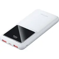 Vention Powerbank, ventilatie, FHKW0, 10000 mAh, micro USB, USB-C, 2x USB-A, 10000 mAh, Power Delivery, Super Fast Charging, 3,7 V, 22,5 W, Biela