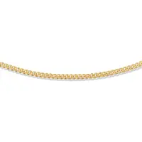 Glow 101.8004.42 Dames Ketting Gourmet 1,9 mm 42 cm Goudkleurig