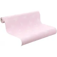 Rasch Behang roze met witte stippen