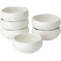 Almina Diva Soepkommen Set – 6 Stuks – Ø 13 cm – Porselein – Voor Soep, Snacks & Desserts