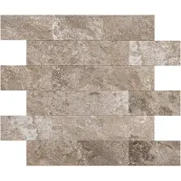BES LED Zelfklevende Mozaïek Tegel - Afimera Natuursteen Taupe Metro - Taupe - 29.5x28.8x3.3mm