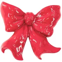 Housevitamin Vaas- Muurvaas Strik- Keramiek- Rood- 19x18,5x5,5 cm