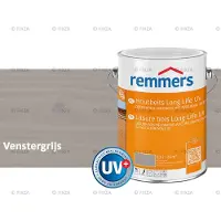 Remmers Long Life Houtbeits UV – venstergrijs – 2,5 Liter – Duurzame houtbescherming met maximale UV-bescherming