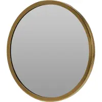 Home & Styling spiegel - rond - goud - moderne look - wandspiegel - 15 x 25 cm