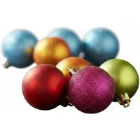 Inge-glas Inge Christmas Kerstballen - 88x stuks - kunststof - gekleurd - mix - onbreekbaar - kerstversiering