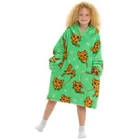 Badrock hoodie deken voor kinderen - Fleece Deken met Mouwen - Hoodie Blanket - Jongens en Meisjes - Hoodie Deken met Capuchon - maat 128/152 - katjes