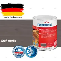 Remmers HK-Lazuur 3in1 Grafietgrijs 0,75L – Premium Houtbeschermingsbeits voor Buiten – Oplosmiddelhoudend – UV- & Vochtwerend – Impregneer, Grondlaag & Beits in Eén