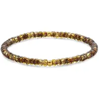 Frank 1967 7FB-0816 – – Heren Armband – Kralenarmband – Geel – Goudkleurig – Gepolijst
