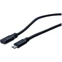 Exertis Connect USB 3.1 Gen 1 verlengkabel Type-C(TM) stekker naar Type-C(TM) aansluiting, 1,0 m USB verlengkabel (USB 3.1), USB-kabel