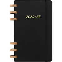 Moleskine 12 Maanden Agenda - 2025/26 - Academic Spiral - Week/Maand - Large - Zachte Kaft - Zwart