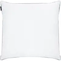 Beliani TEIDE - Hoofdkussen 3 vakken - Wit - 80 x 80 cm - Laag - Eendenveren