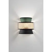LUCE Design Wandlamp Gazebo, dimbaar, groen, Woon-/ Eetkamer, Textiel / Stof / Zijde, Wandlamp