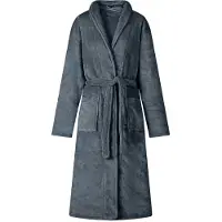 vidaXL Badjas zonder Kap Marineblauw m Flanel