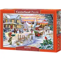 Castorland kerstpuzzel 1000 stukjes - Christmas Tree is Coming puzzel.