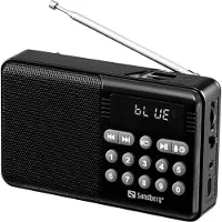Sandberg Draadloze radio met FM-ontvanger en Bluetooth, oplaadbaar