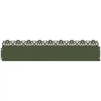 vidaXL Graskanten, 20 stuks, 103 x 0,05 x 22 cm, staal, olijgroen