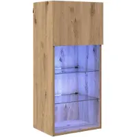 vidaXL Wand gemonteerd TV Kast 40,5 x 30 x 90 cm Artisan Eiken