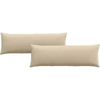 vidaXL Zitkussens 2 pcs Crème 120 x 40 cm Stof