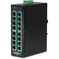 Trendnet TI-PG160 Industrial Ethernet Switch 10 / 100 / 1000 MBit/s PoE-functie