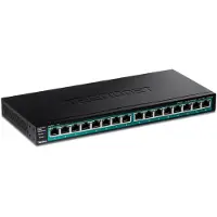 Trendnet TPE-TG161H 16-Poorts PoE Switch Gigabit PoE+ Switch 120W