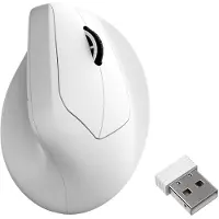 Keychron M5 Ergonomic Muis - Draadloos - 8K Polling Rate - PixArt 3950 - 140 uur Batterij - Wit