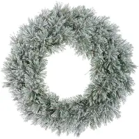 Everlands Cashmere krans d63h20cm groen/wit