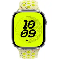 Apple Nike Sport Band voor de Watch | 44/45/46/49 mm - Maat S/M - Volt Splash