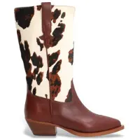 Alpe Dames Bruine Western Leren Laarzen (36), Leer, 3 tot 5 cm, Geen, Casual 554674