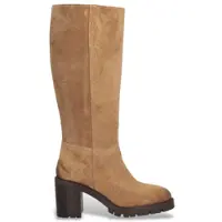 Alpe Dames Bruine Vallei Leren Laarzen (36), Leer, 5 tot 8 cm, Ritssluiting, Casual 521811