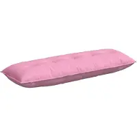vidaXL Rugkussen Roze 140 x 50 x 19 cm Stof