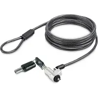 StarTech.com Laptop Kabelslot Compatibel met Noble Wedge, 2m, Anti-diefstal Kabelslot, Security Kabel voor Dell XPS/Latitude/2-in-1 Notebooks, Snijbestendig, Stalen Laptopslot (NBLWK-LAPTOP-LOCK)