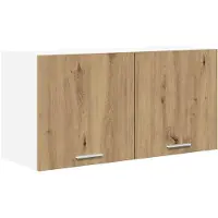 vidaXL Hangkast Artisan Eiken 80 x 31 x 40 cm Bewerkt hout