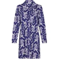 Rebelle Katoenen doorknoopnachthemd tijgers | Maat 38