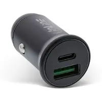 InLine USB autolader | USB-C PD + USB-A QC | 60W | zwart