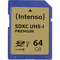 Intenso Premium SDXC-kaart 64 GB Class 10, UHS-I