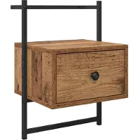 vidaXL Nachtkastje Oudhout 35 x 30 x 51 cm Bewerkt hout