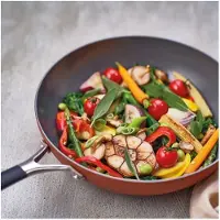 COSY&TRENDY Wok - dia.28cm - Terracotta - Cerapro - non-stick