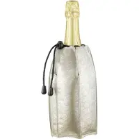 VacuVin Vacu Vin Active Cooler Champagnekoeler Platinum – Flexibele Champagnekoeler – Koelt in 5 Minuten – Herbruikbaar