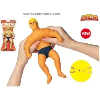 Bandai Stretch Armstrong, klassiek uitrekbaar figuur, 25 cm, blauw. Kinderen, blauw, one size