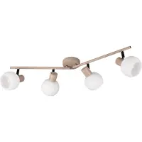 TRIO Plafondlamp Boba 4-lichts beige