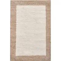 Beliani KABRI - Badmat - Beige/Bruin - 60 x 90 cm - Katoen