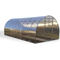 BAUMERA Kas KLASIKA TUBE, 3x4 meter, met funderingen en 4 mm polycarbonaat