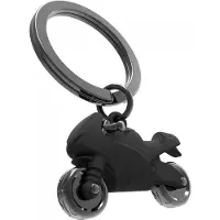 Metalmorphose Sleutelhanger Matt Bullet Moterbike - Motor Zwart Adrenaline design Metaal 3D
